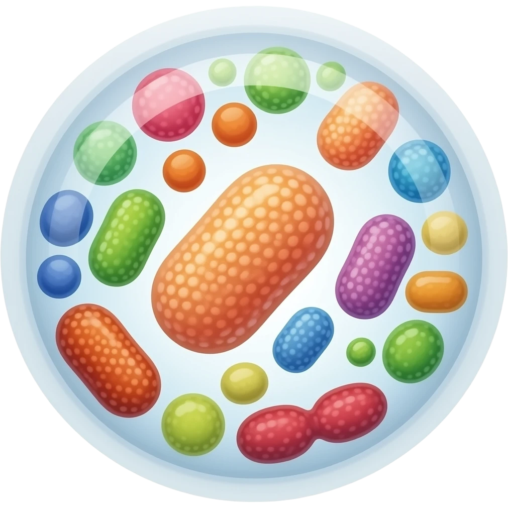 mitochondria colorful emoji