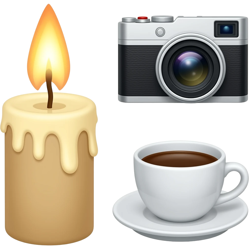 🕯📸☕️ emoji