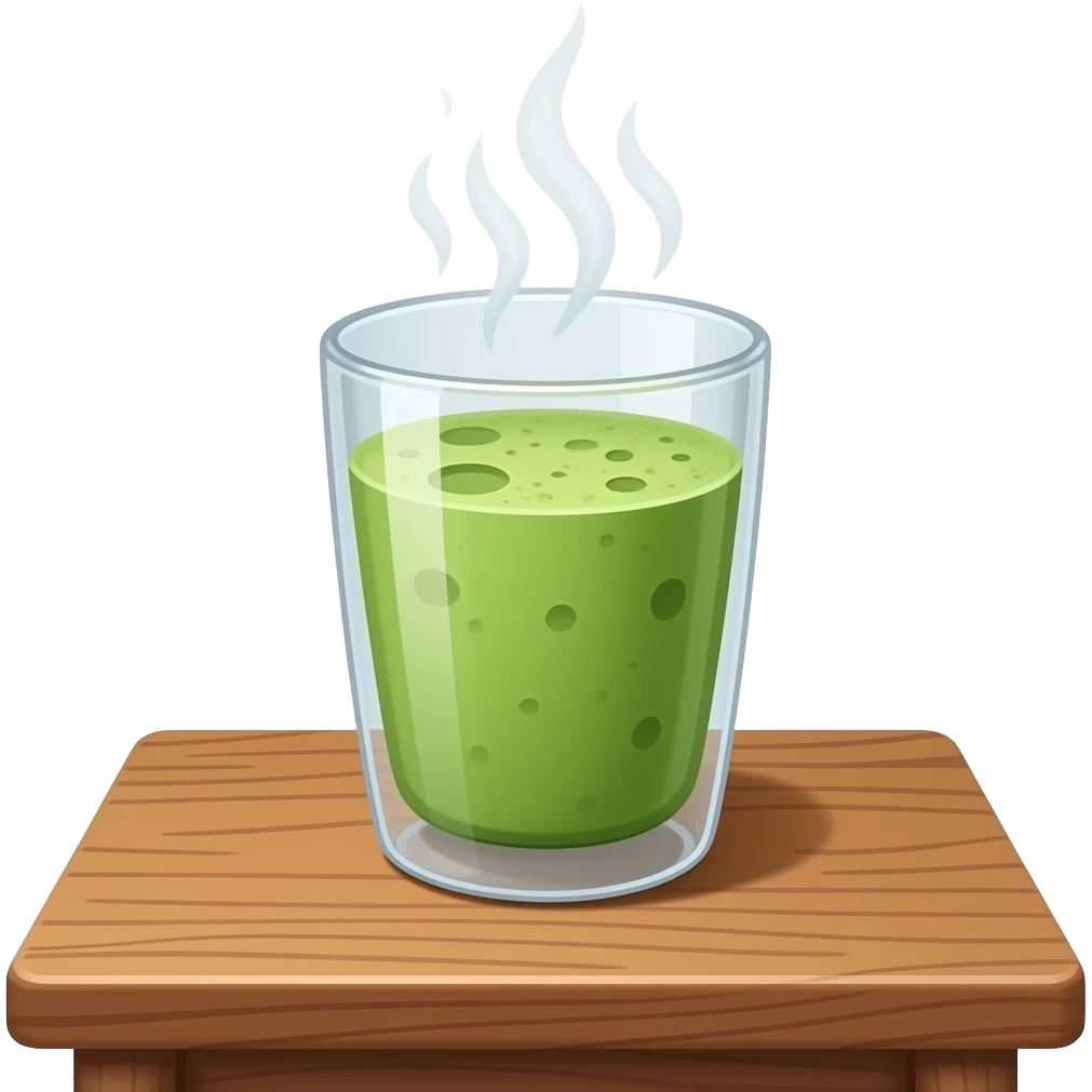 matcha in a glass emoji