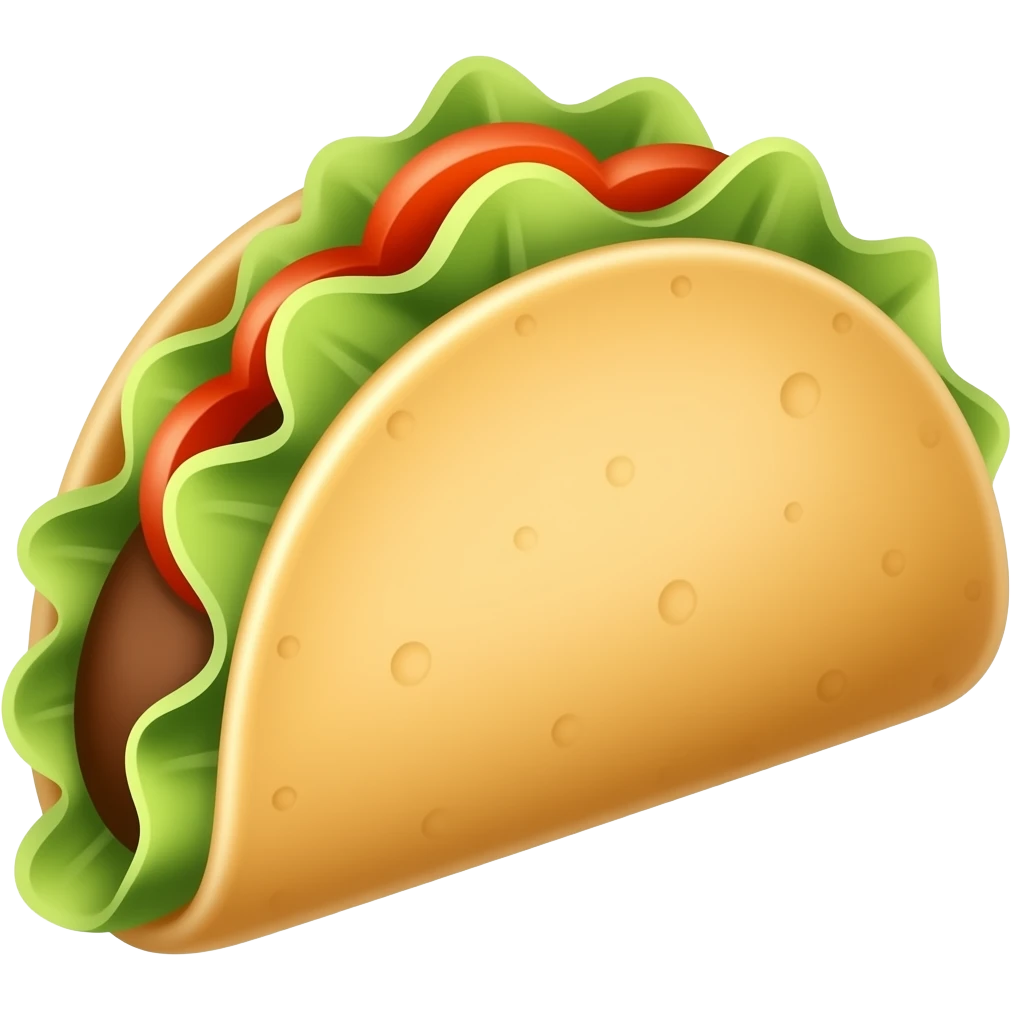 Taco in a bell shape emoji