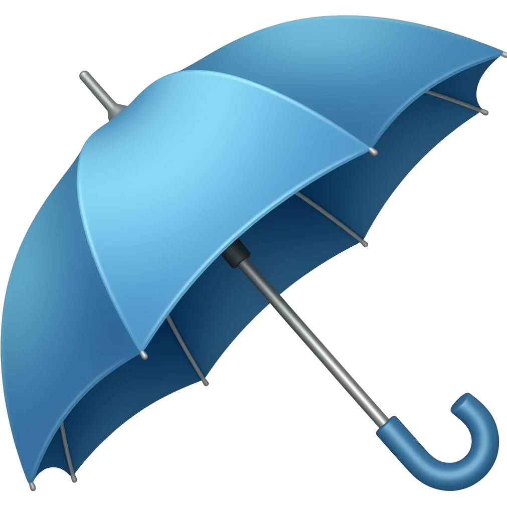 一个蓝色的遮阳伞（收起来的状态） emoji