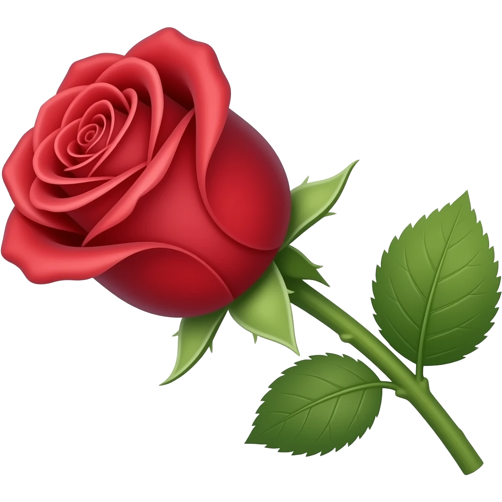 🌹this exact same rose emoji with stem no leaf rotated horizontal emoji