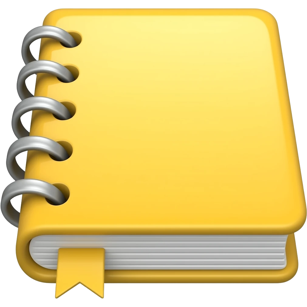 yellow exercise book emoji
