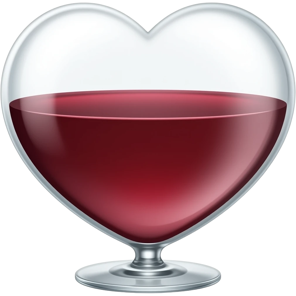 Coração vinho emoji