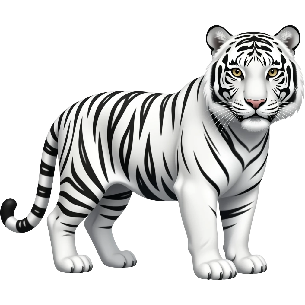 White tiger emoji