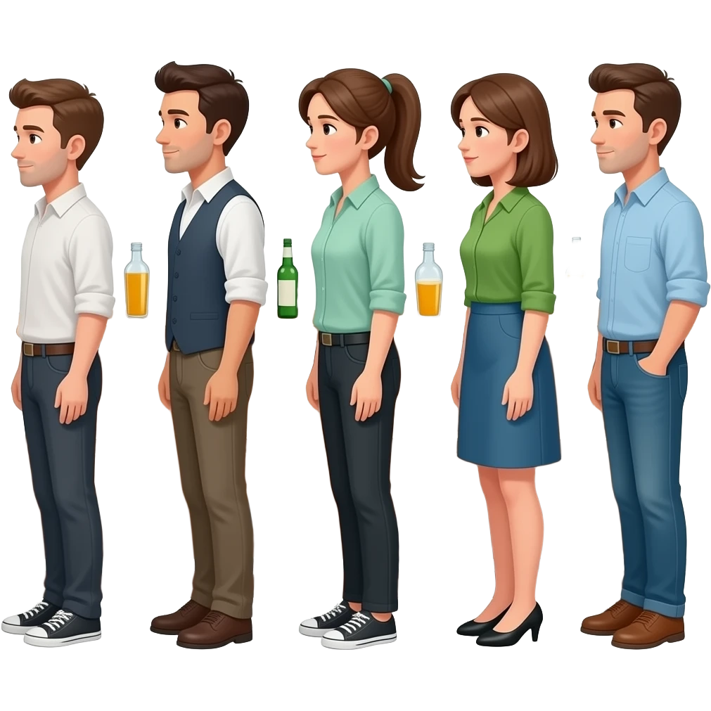 queue at the bar emoji