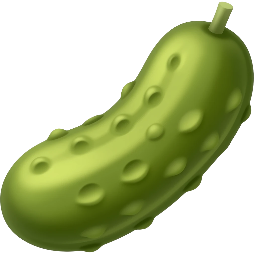 Pickle emoji. Emoji style emoji