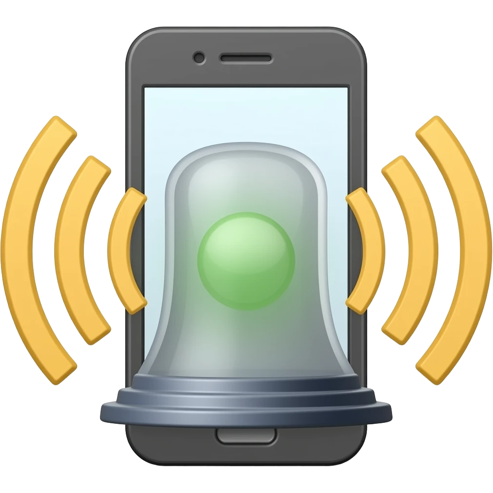 PHONE answering  CENTRAL  with siren AROUND emoji