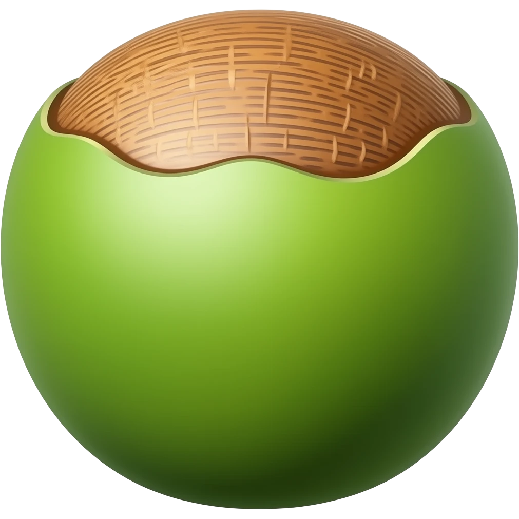 green coconut emoji