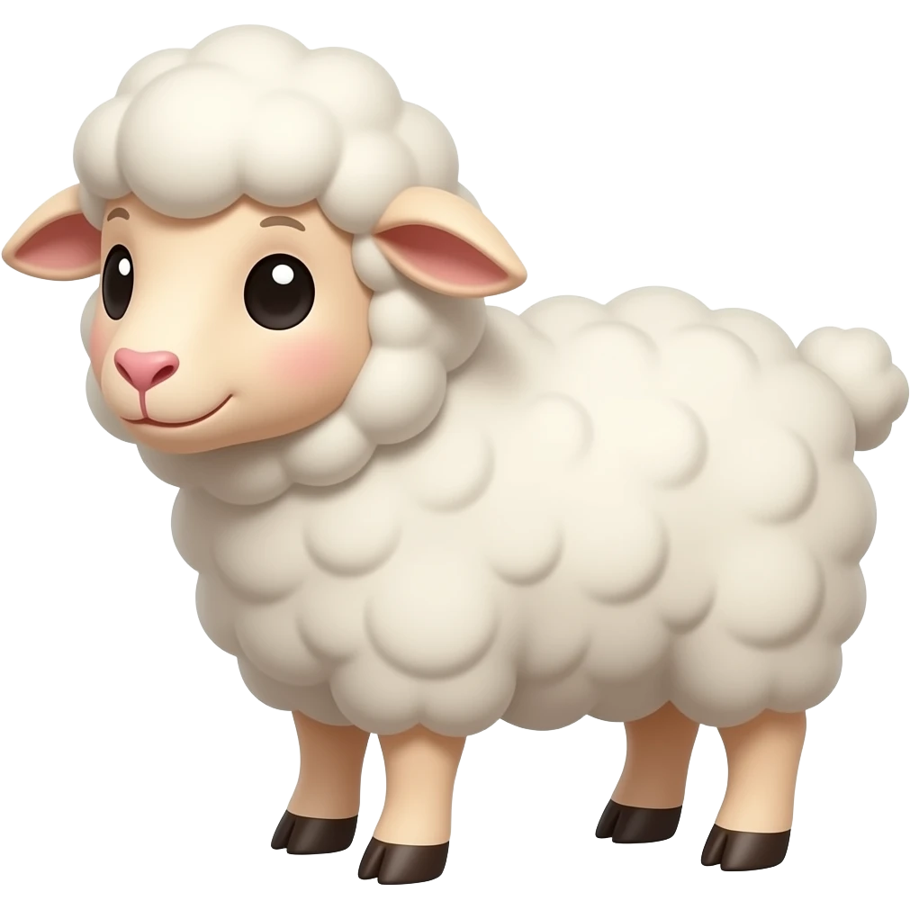 a cute sheep emoji