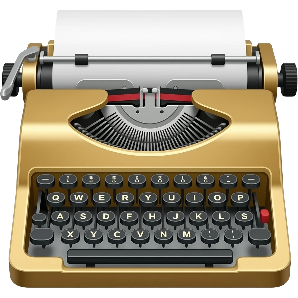 The Typewriter emoji