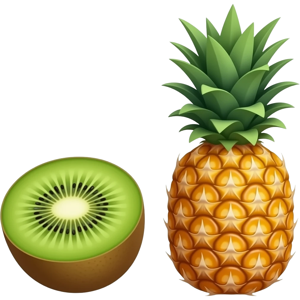 Киви ананас emoji