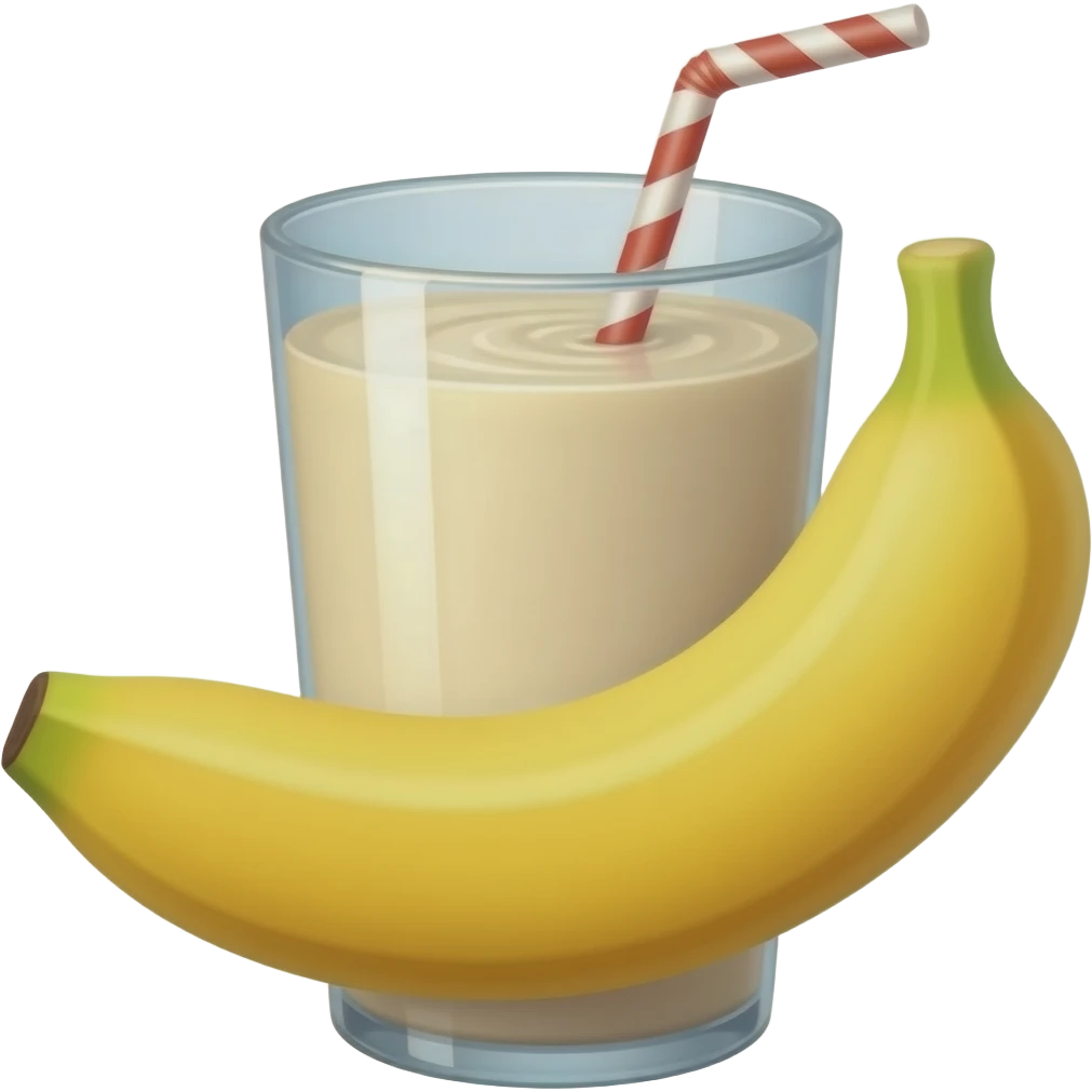banana smoothie emoji
