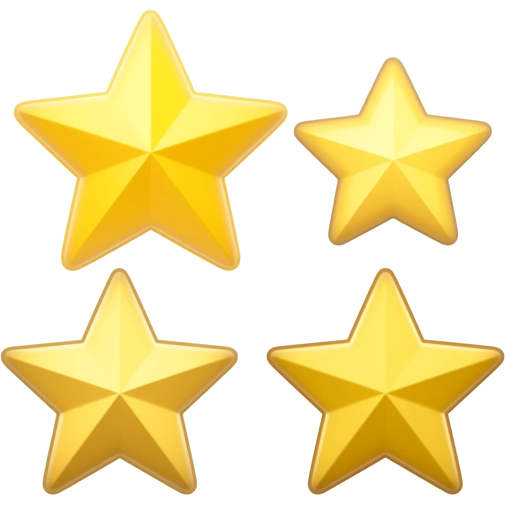 Золотые звездочки 3 штуки разных размеров ✨ emoji
