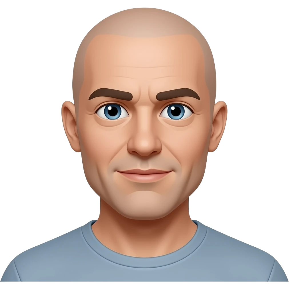 Bald man emoji