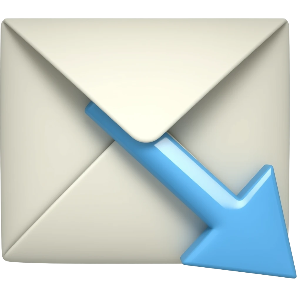 envelope with arrow emoji