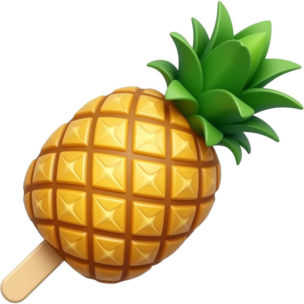 Pineapple popsicle emoji