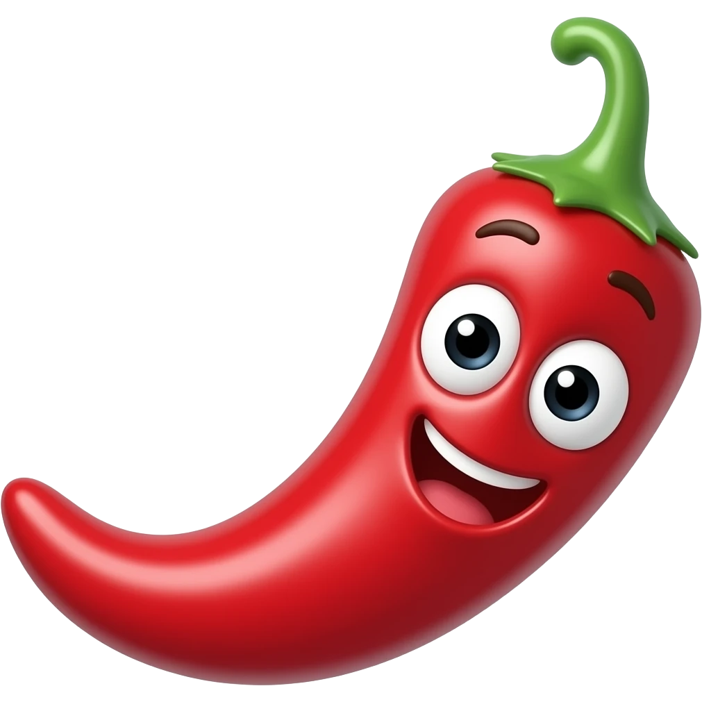 chili with face emoji