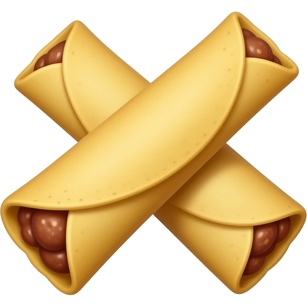 Mexican flautas emoji food emoji