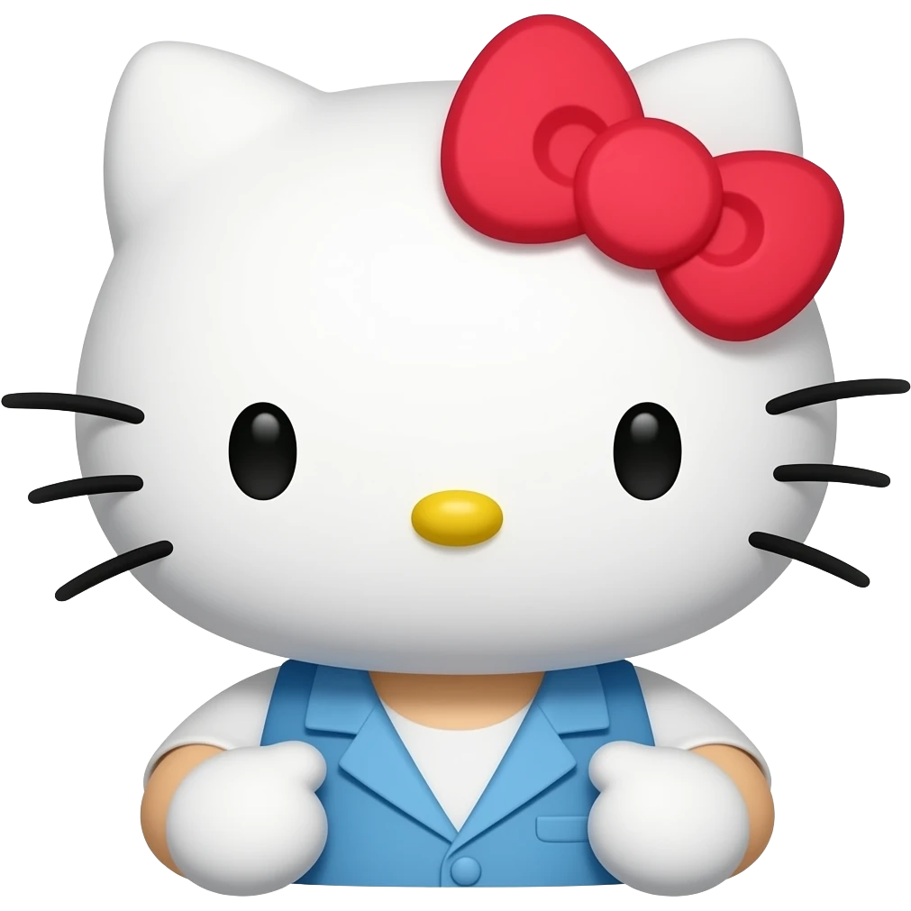 Hello kitty con su novio emoji