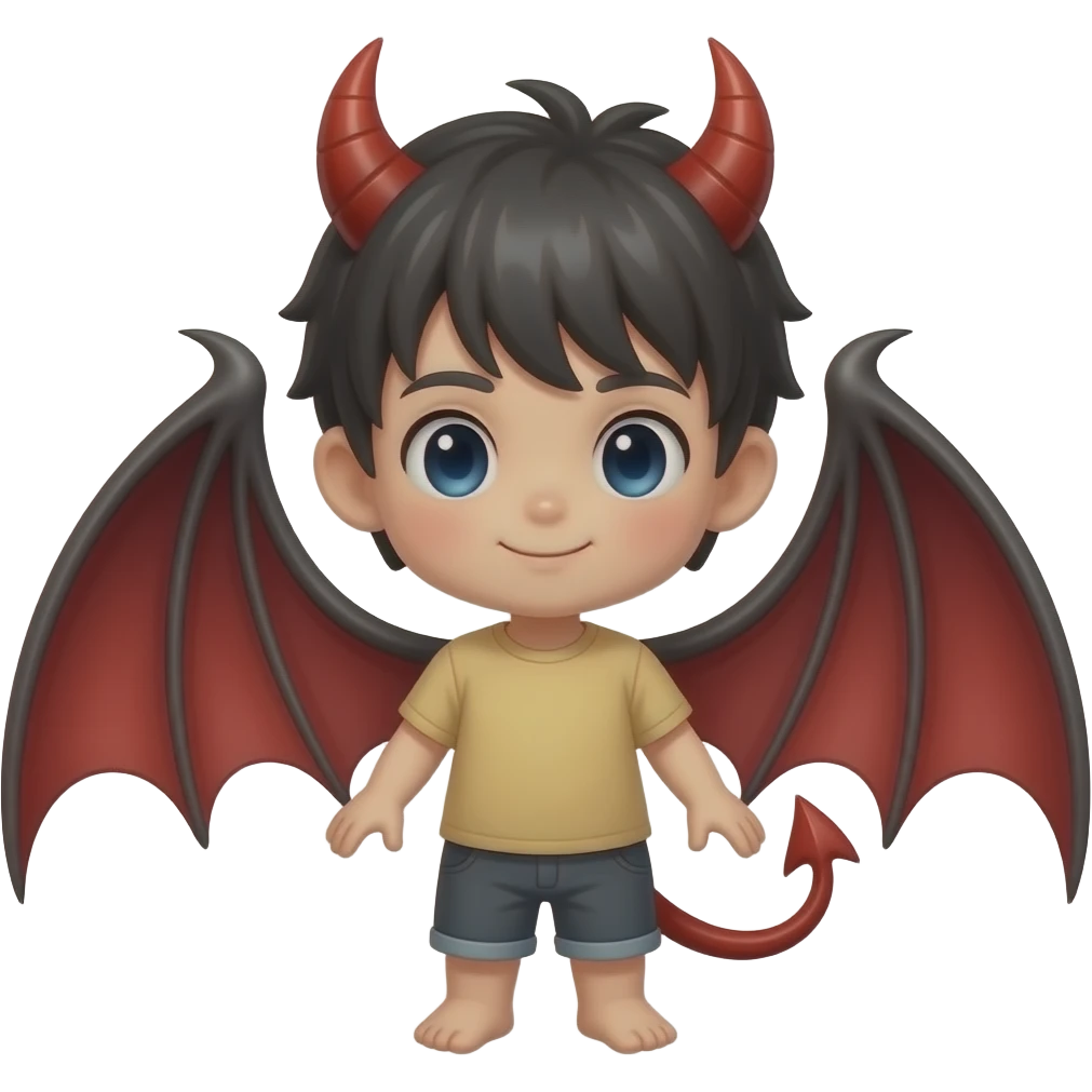Chibi Devil wings emoji