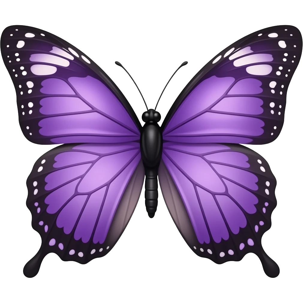 Purple butterfly emoji