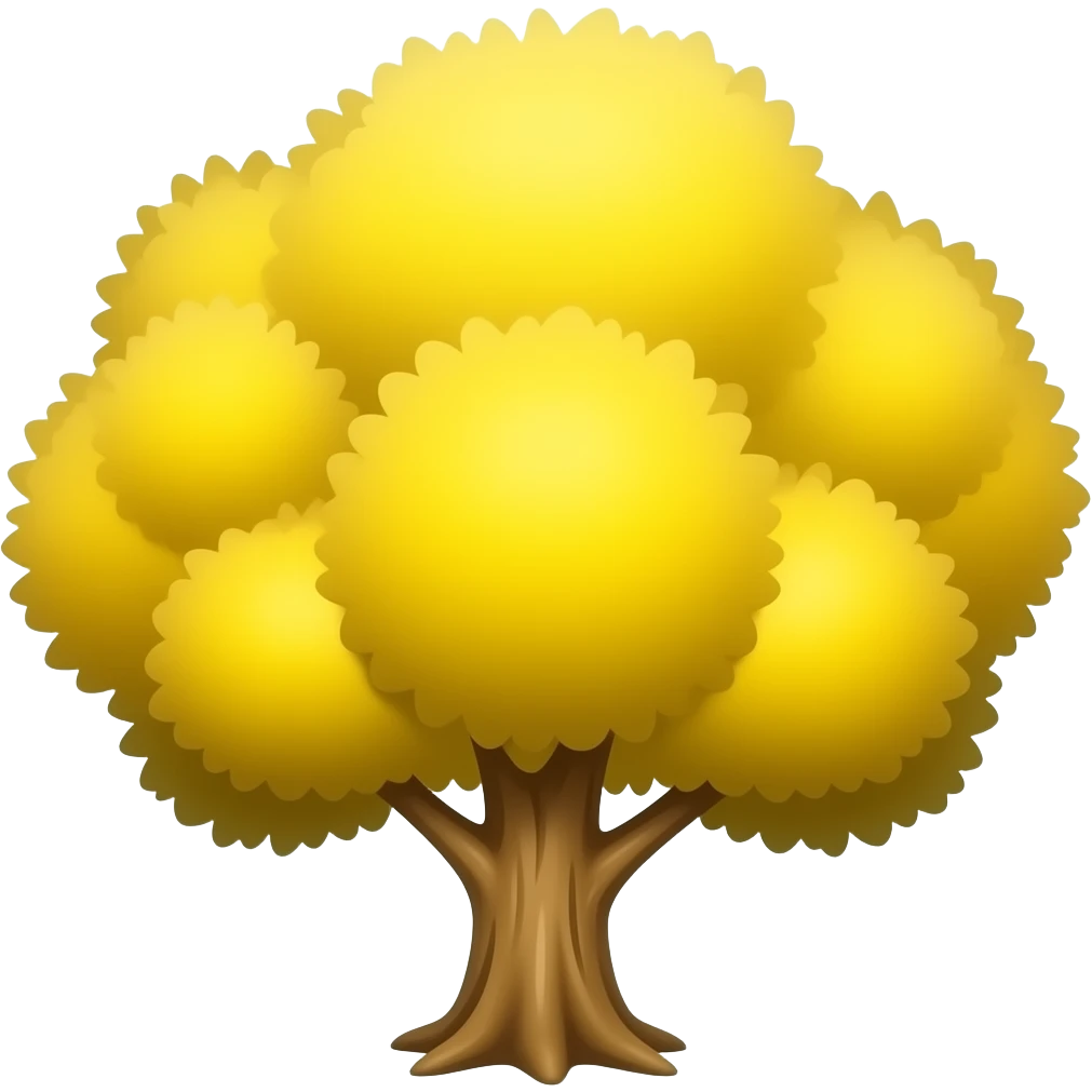 Yellow Tree emoji