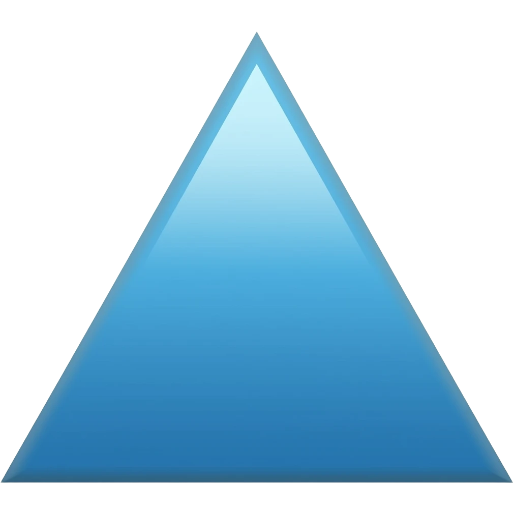 Blue triangle emoji