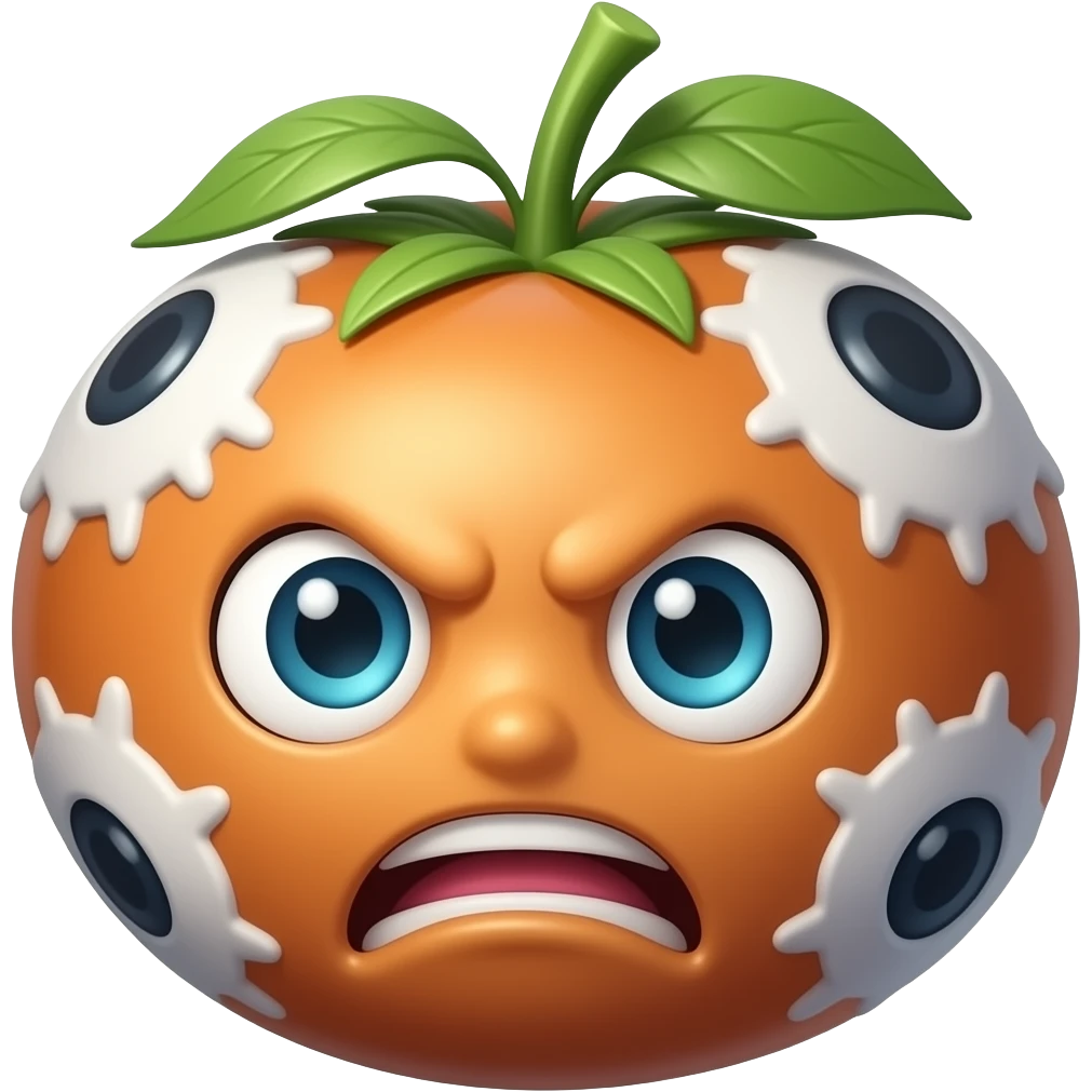 Luffy's devil fruit emoji