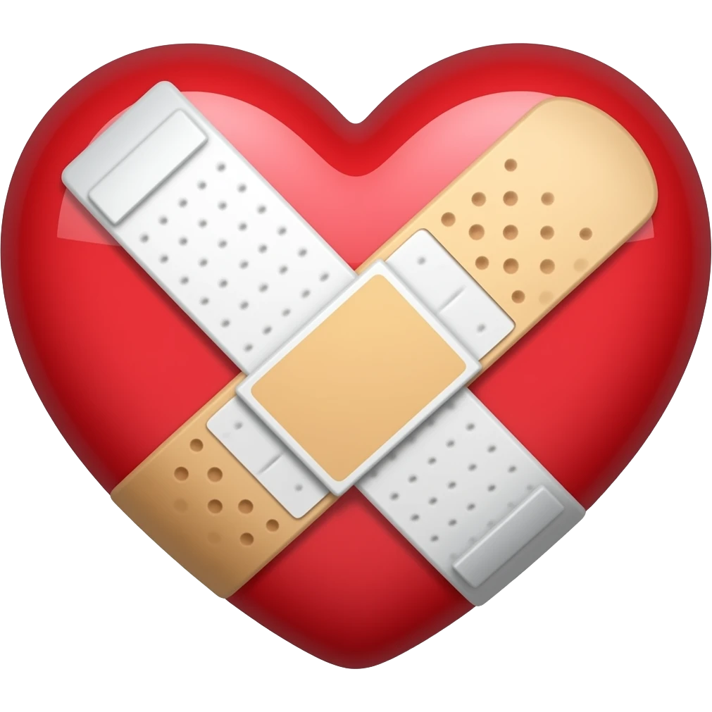 🤍+❤️‍🩹 emoji