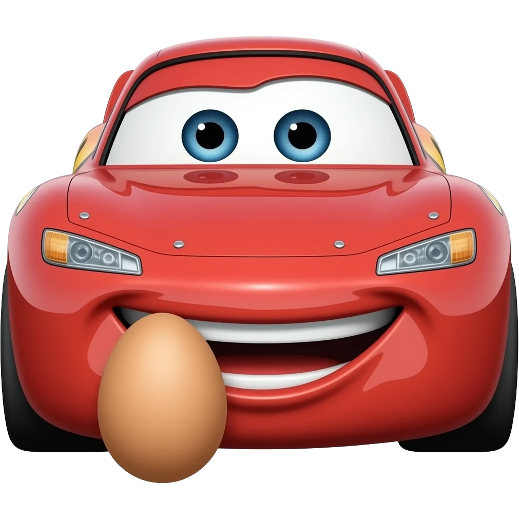 Lightning McQueen 🥚  boca emoji