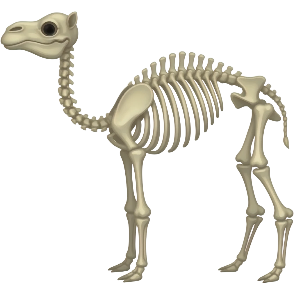 camel skeleton emoji