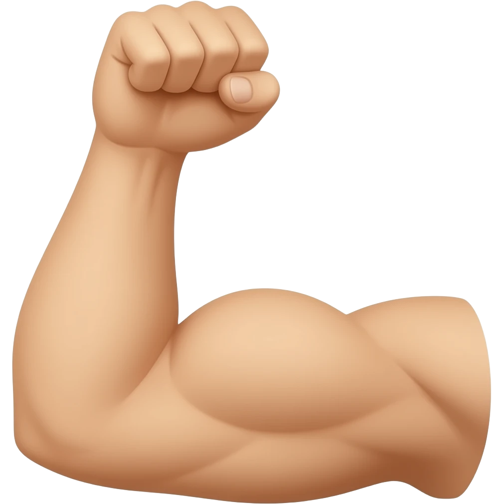 brazo con fuerza emoji