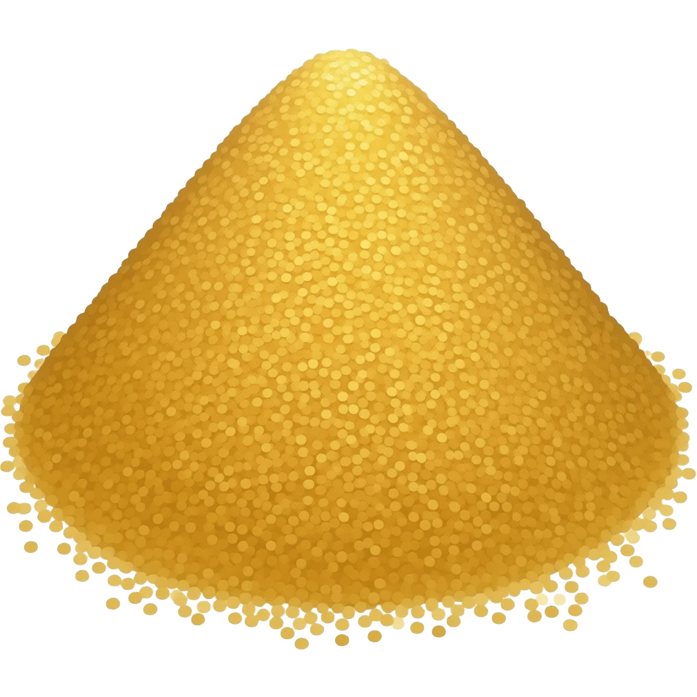golden sugar pile emoji