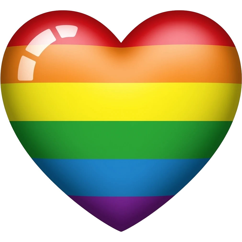 Rainbow heart emoji