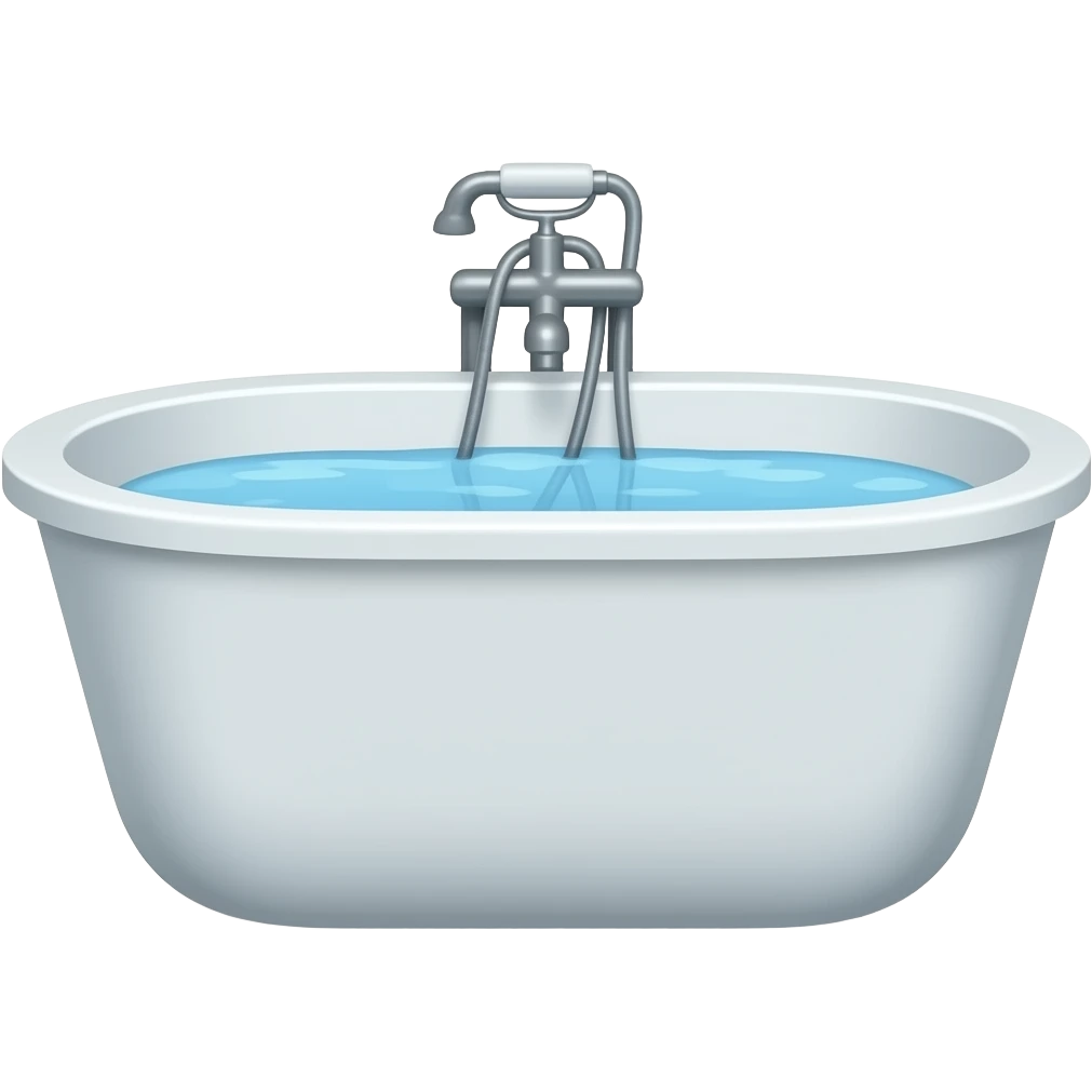 emoji baignoire highlight modern sans fond emoji