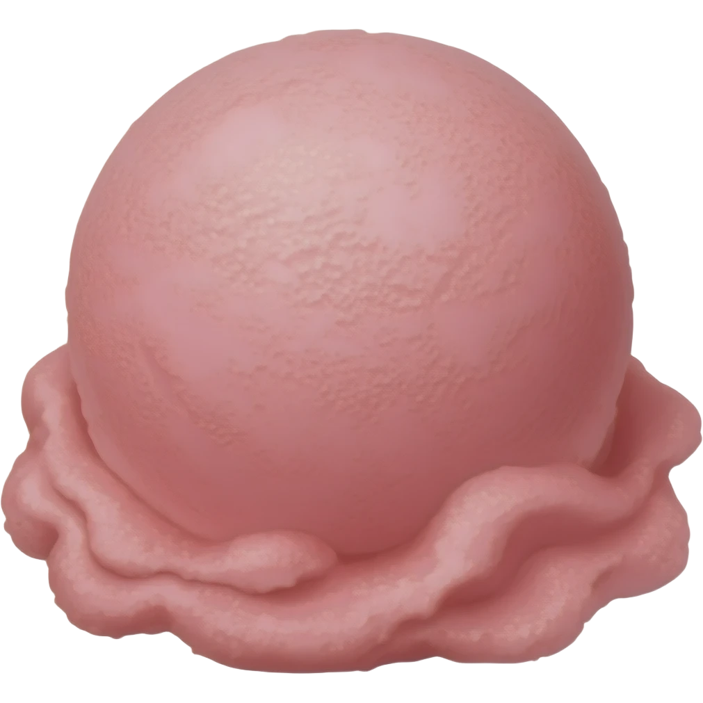 Raspberry Ice cream emoji