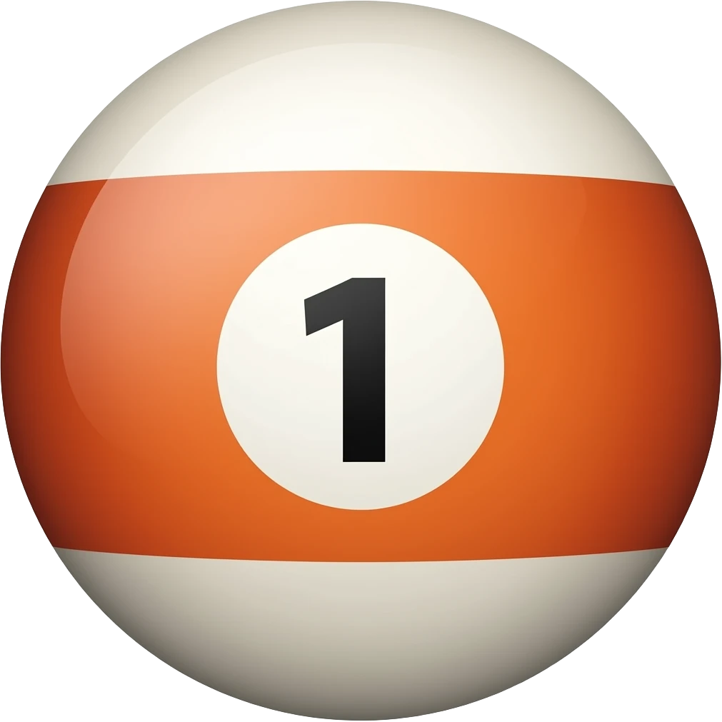 Pool ball 1 emoji