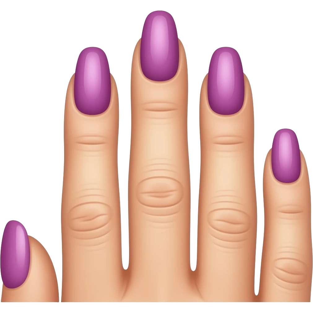 nails morada emoji