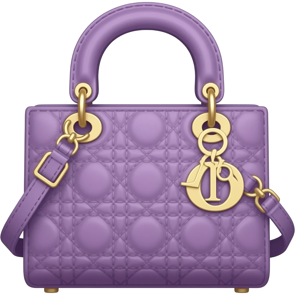 violet dior bag emoji