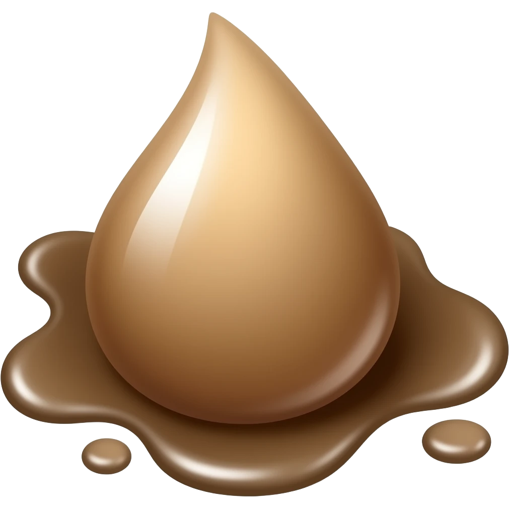 mud cdroplet no background emoji