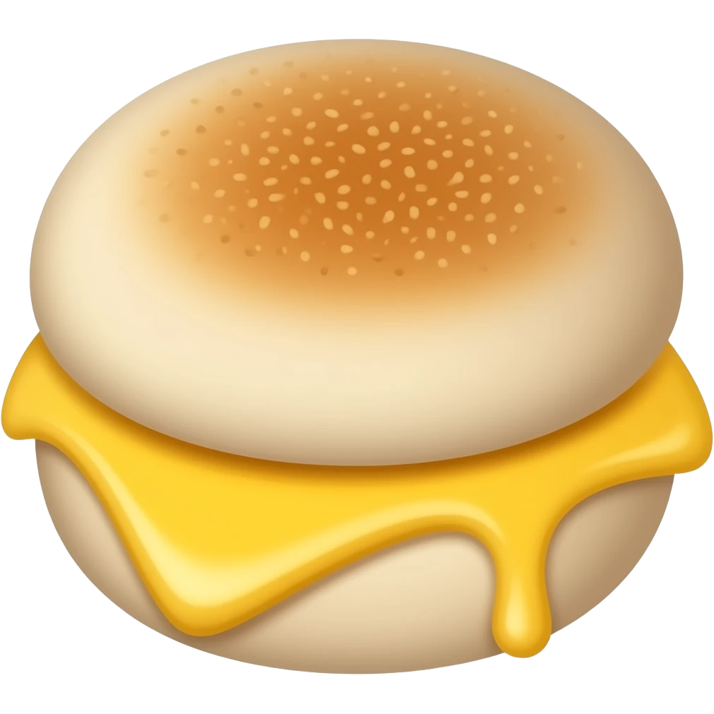 English muffin buttered emoji