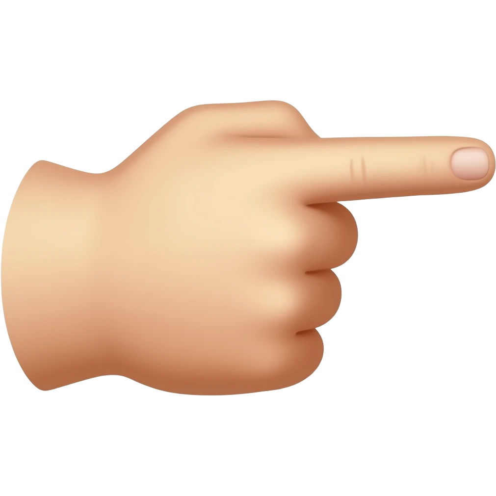 укахательный палец вправо emoji