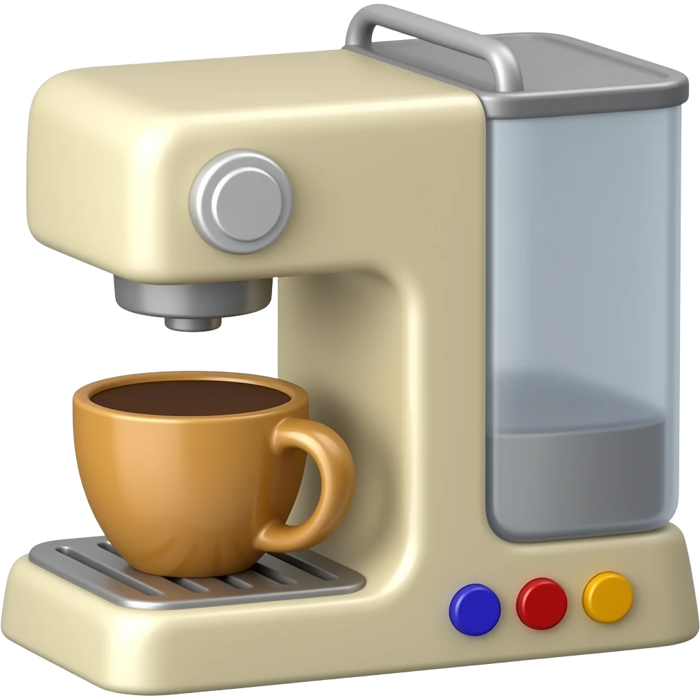 Coffee machine stick emoji