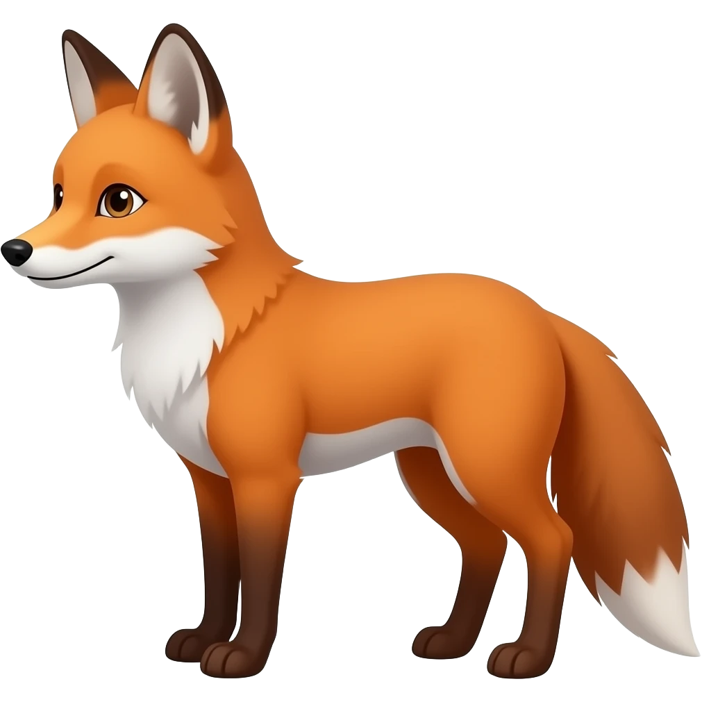 The 🦊 emoji, but a full body sideways facing emoji like this 🐈 but it’s the 🦊 emoji