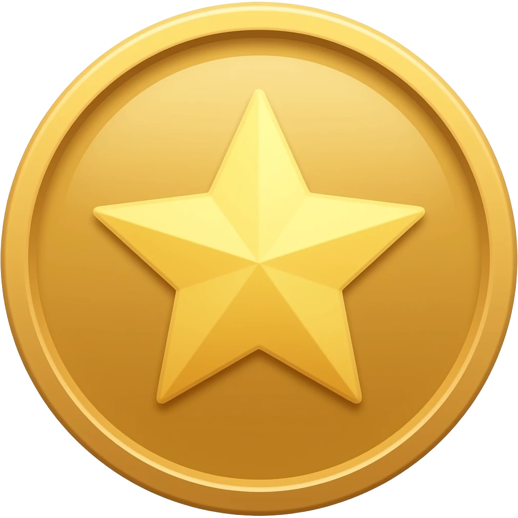 🪙 with⭐ emoji