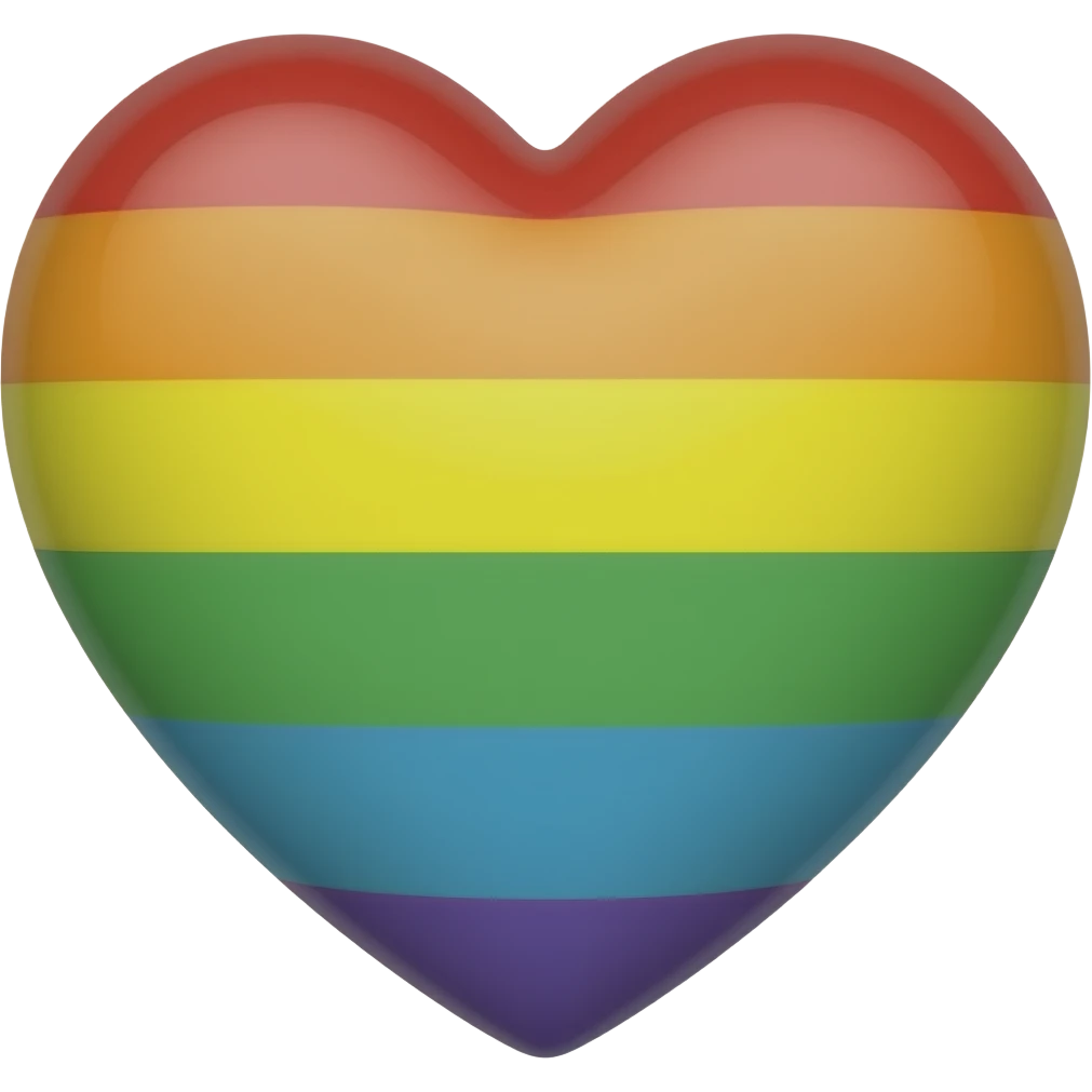 Emoji de corazón arcoiris emoji