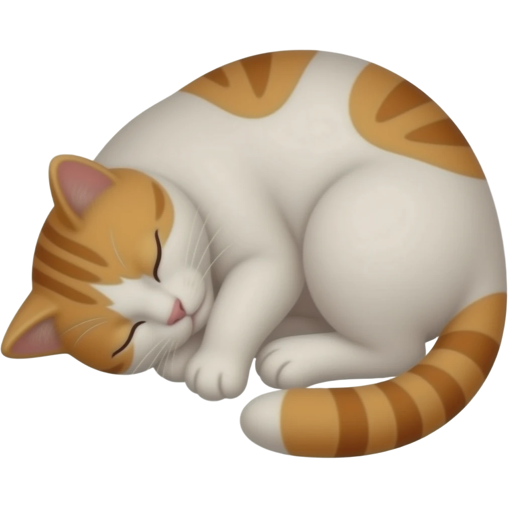 Cat sleeping emoji