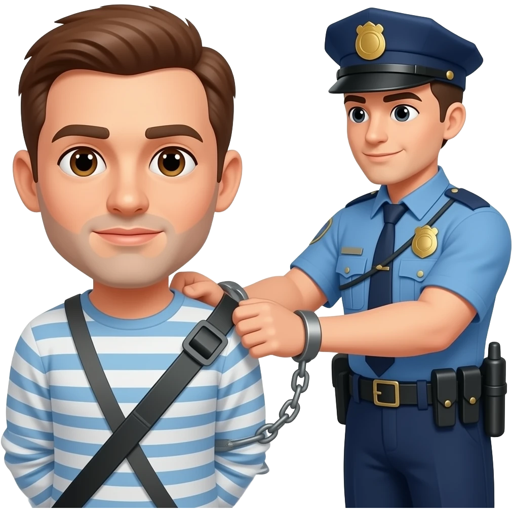 Man getting arrested emoji