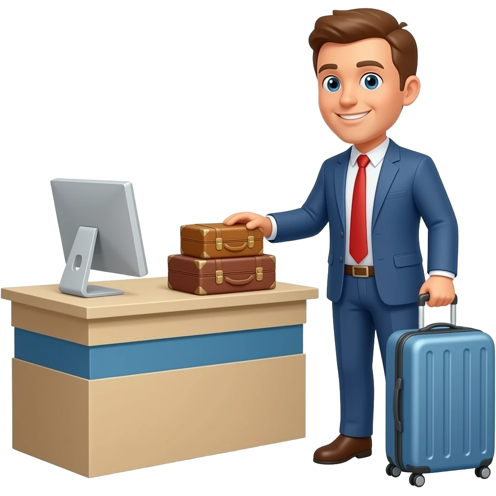 I drop off my luggage emoji